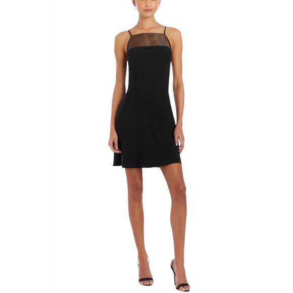 NEW AMANDA UPRICHARD veronica mini dress in black - Picture 2 of 4